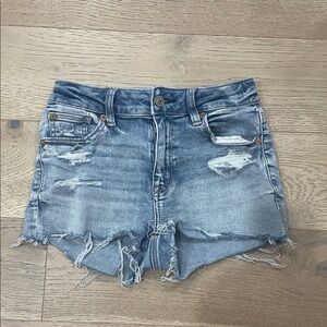 American Eagle Outfitters Blue High-Rise Shortie